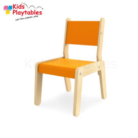 Kinderstoel - Schoolstoel- Simple kleur oranje