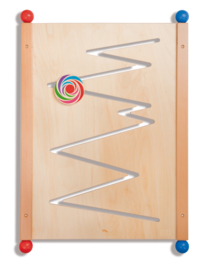 Wandspel | Wandspeelbord Zig Zag – motorisch wandspel (naturel)