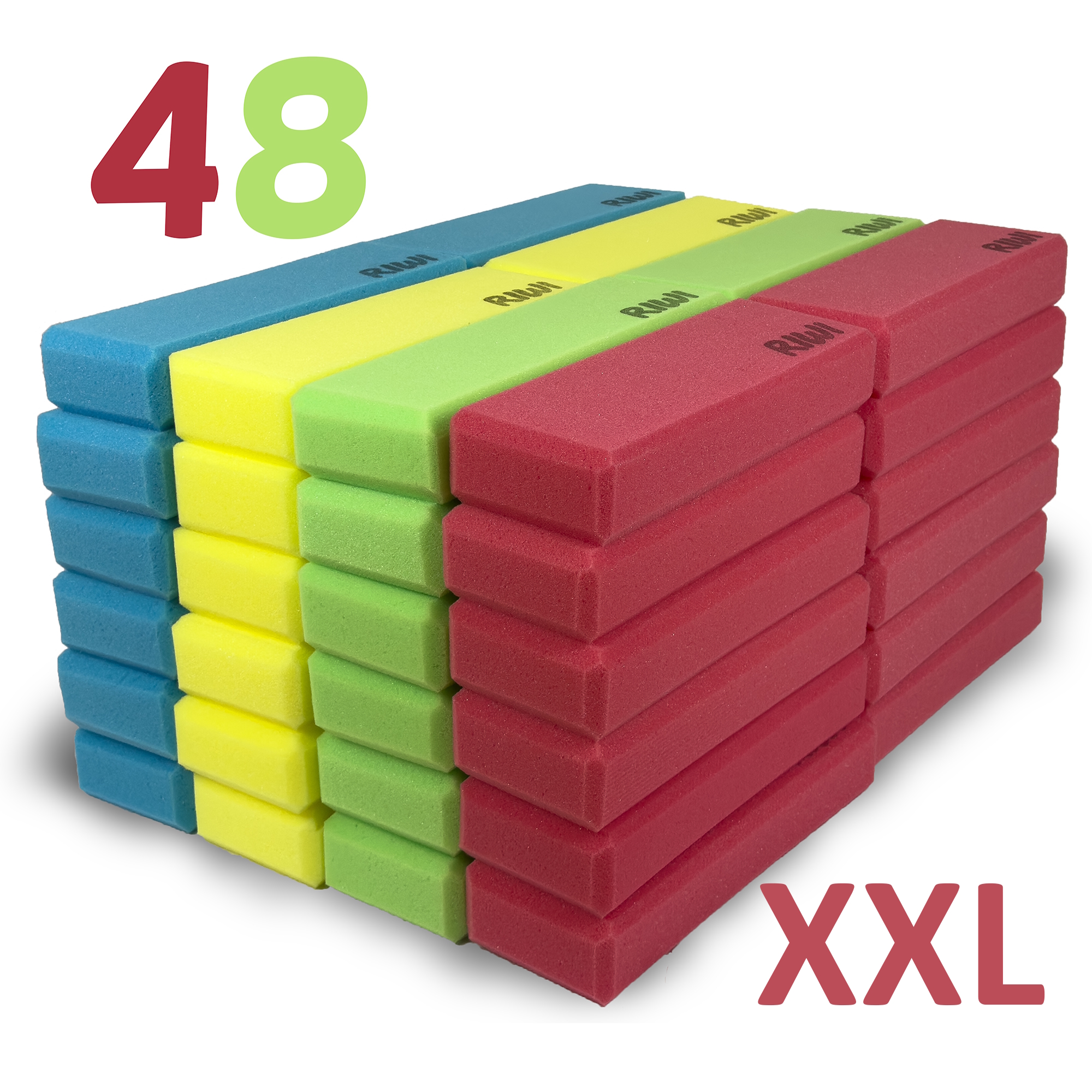 RIWI XXL Bouwblokken Set van 48 stuks | Zachte Speelblokken
