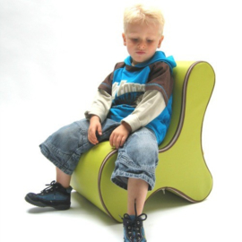 Ozo Bone Design Kinderstoeltje kunstleder, Kinderzetel in de kleur Oranje