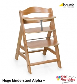 Hoge Kinderstoel Hauck Alpha Plus Blank gelakt