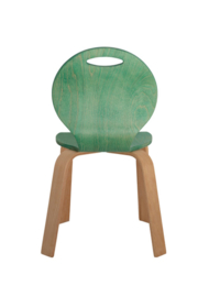Feda - Houten Stapelbare stoel , H 31 cm  Groen