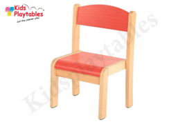 Tamara - Houten Stapelbare stoel Rood, stapelstoel