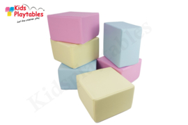 Zachte Reuze Foam Softplay Speelblokken set van 6 stuks multicolor