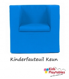 Kinderfauteuil Keun Katoen Turquoise Blauw