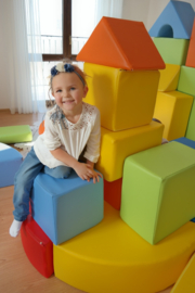 Grote zachte Speelblokken set van 15 stuks Multicolor -Foam Softplay blokken