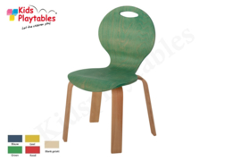 Feda - Houten Stapelbare stoel , H 31 cm  Groen