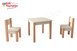 Houten HPL stoel kleur wit | zithoogte 28 cm | kinderzetel | Houten kinderstoeltje voor kinderen | stoel kind | Peuterstoeltje