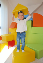 Grote zachte Speelblokken set van 15 stuks Multicolor -Foam Softplay blokken