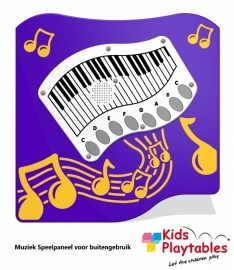 Wandspel voor buiten Muziekpaneel Piano