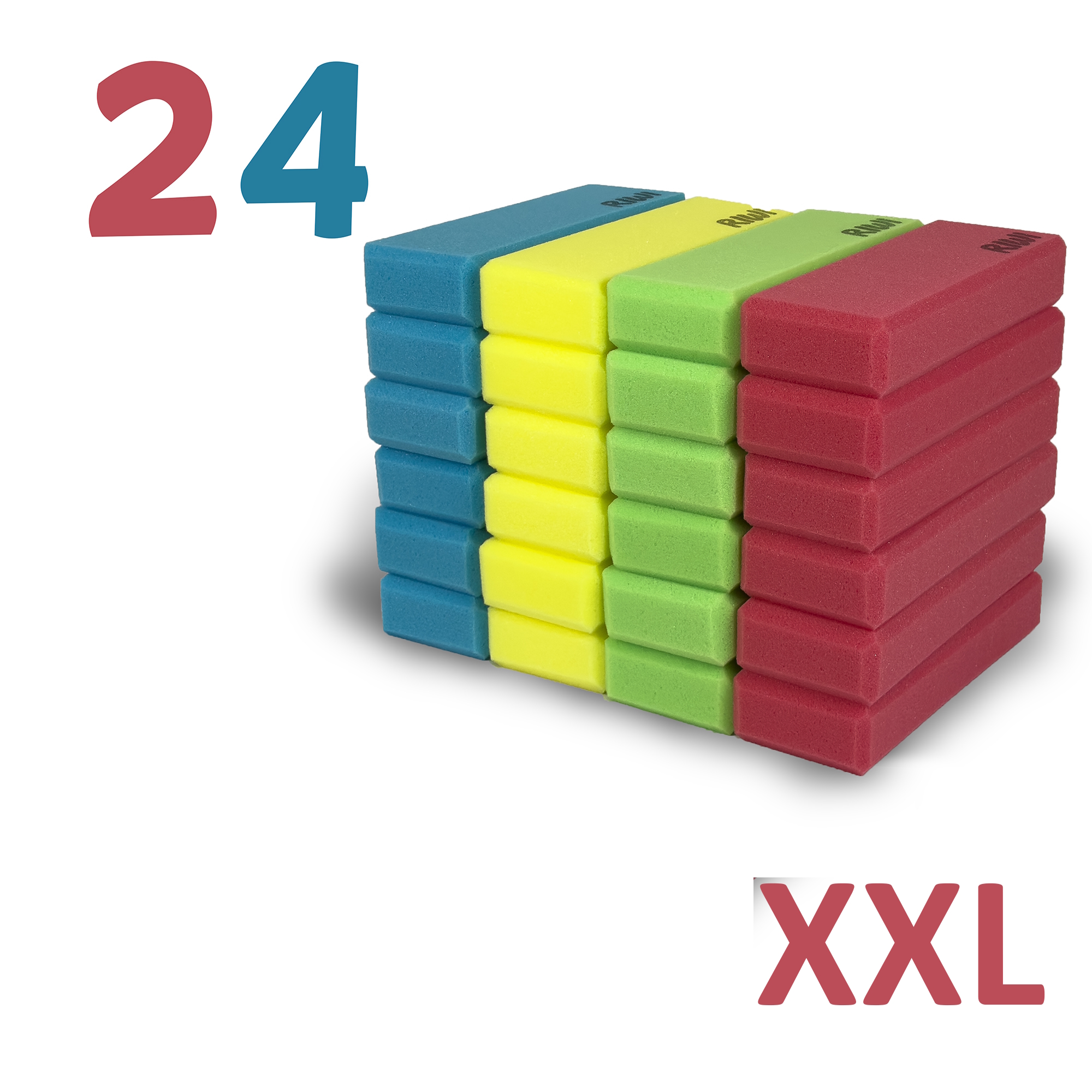 RIWI XXL Bouwblokken Set van 24 stuks | Zachte Speelblokken