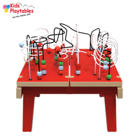 Kralentafel Speeltafel Kidsplaytables rood