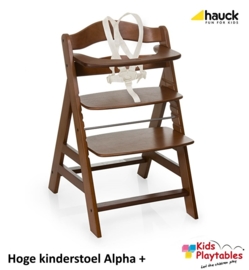 Hoge Kinderstoel Hauck Alpha Plus Walnoot