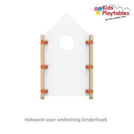 Tussenwand voor kinderhoek hekwerk Kasteel