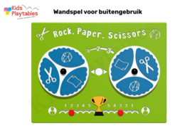 Wandspel voor buiten Steen, papier, schaar