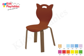 Kitty- Houten Stapelbare stoel , stapelstoel