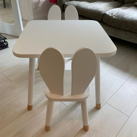 Konijnenstoel Bunny | Konijnenoor stoeltje | Peuterstoeltje met konijnenoren | Konijnenstoeltje | Houten kinderstoeltje | Kinderzetel | Stoeltje konijn