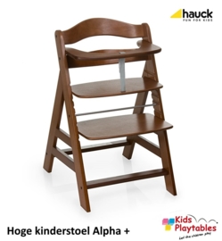 Hoge Kinderstoel Hauck Alpha Plus Walnoot