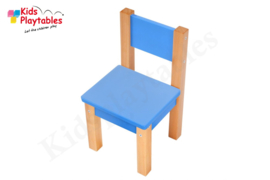 Houten HPL stoel kleur blauw | zithoogte 28 cm | kinderzetel | Houten kinderstoeltje voor kinderen | stoel kind | Peuterstoeltje