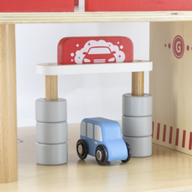 Houten Parkeergarage met Lift en Auto’s – Duurzaam Speelgoed van Hout