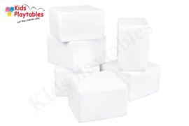 Zachte Reuze Foam Softplay Speelblokken set van 6 stuks Wit