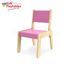 Kinderstoel - Schoolstoel- Simple kleur roze