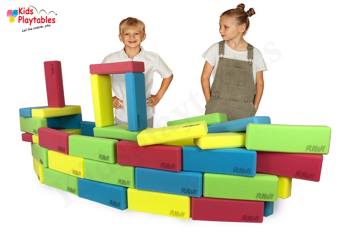 RIWI Zachte Mini Bouwblokken Set van 36 stuks