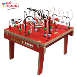 Kralentafel Speeltafel Kidsplaytables rood