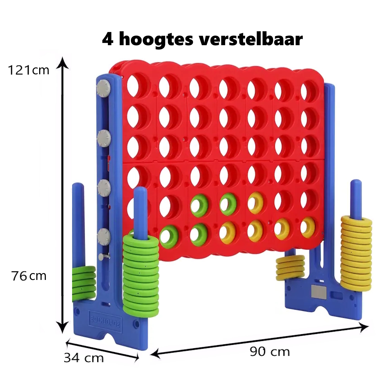 Vier op een rij spel groot in verstelbare hoogte - 4 op een rij buitenspeelgoed
