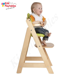 Hoge houten kinderstoel meegroeistoel | Eetstoel baby | Horecastoel | Kinderzetel baby