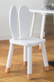 Konijnenstoel Bunny H 35 cm | Konijnenoor stoeltje | Peuterstoeltje met konijnenoren | Konijnenstoeltje | Houten kinderstoeltje | Kinderzetel | Stoeltje konijn