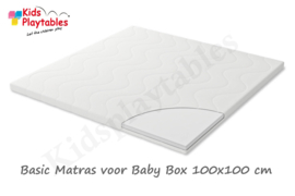 SÄMANN® Matras Cloud Basic 100x100 cm voor Baby box | baby matras | babymatras | Baby bed | Kinderbed | Wieg | Bijzetbed | Kinderkamer | Co-Sleeper | Kinderopvang