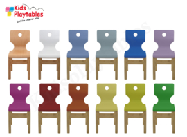 Eden - Houten Stapelbare stoel , stapelstoel