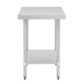 RVS WERKTAFEL ZONDER ACHTEROPSTAND 60CM DIEP Afmeting: 90(h)x60(b)x60(d)cm