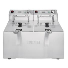 DUBBELE FRITEUSE 2X5L 2800W MET TIMER