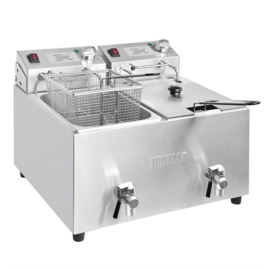 DUBBELE FRITEUSE 2X8L 2900W MET TIMER