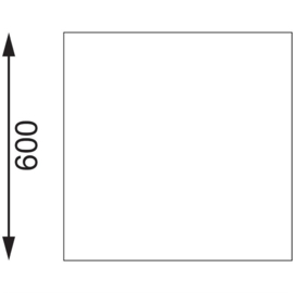 RVS WERKTAFEL ZONDER ACHTEROPSTAND maten 90(h)x180(b)x60(d)cm