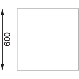 RVS WERKTAFEL ZONDER ACHTEROPSTAND 60CM DIEP Afmeting: 90(h)x60(b)x60(d)cm