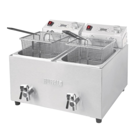 DUBBELE FRITEUSE 2X8L 2900W MET TIMER