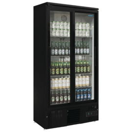 DISPLAY KOELING MET SCHUIFDEUREN 490L ZWART