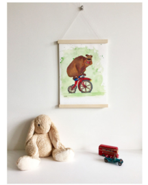 A3 poster 'The unBEARable lightness of cycling'