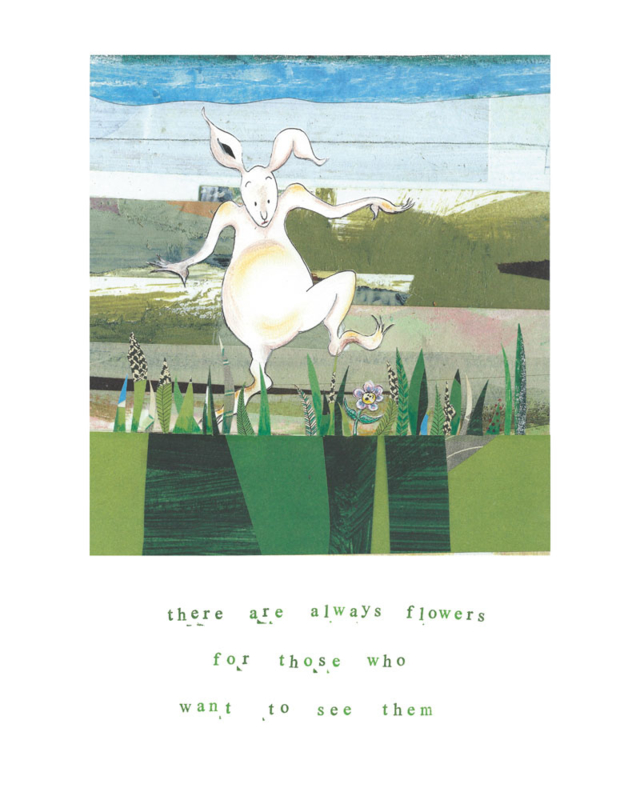 A3 poster 'There are always flowers'