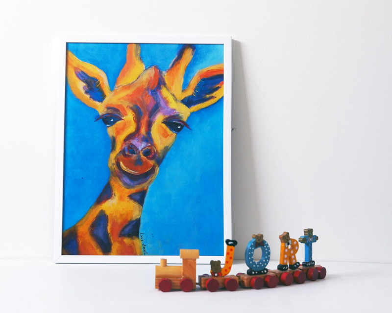 A3 poster 'Giraffe'