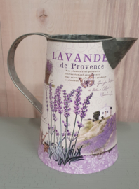 Brocante kan met print van lavendel