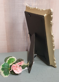 Brocante fotolijst in grijs/blauw met zilverkleur