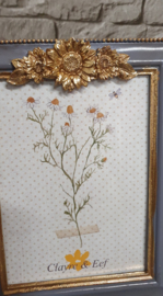 Brocante fotolijst in grijs met klassieke stijl