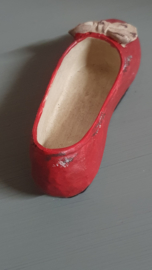 Decoratie schoen vintage rood