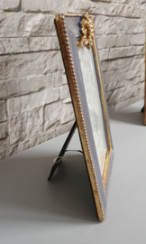 Brocante fotolijst in grijs met klassieke stijl