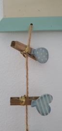 Kaartenhanger of kaartenhouder van Appletree, blauw