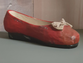 Decoratie schoen vintage rood